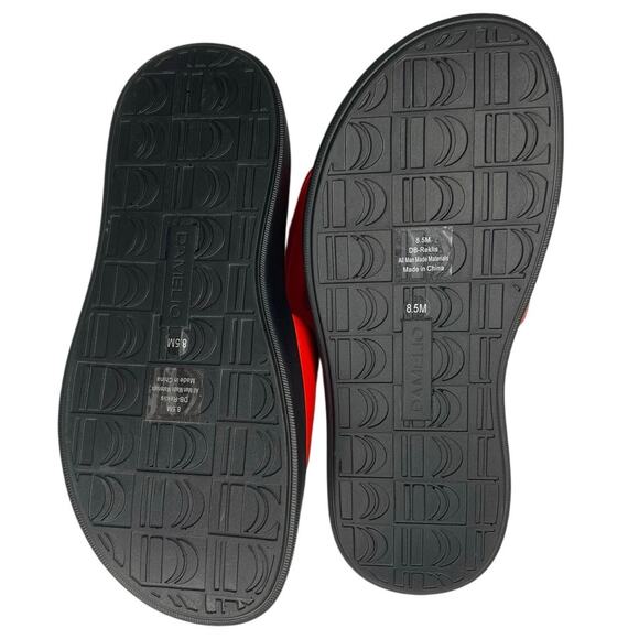 NWOT - D'Amelio Reklis Coral Red Slide Sandals - Picture 5 of 6